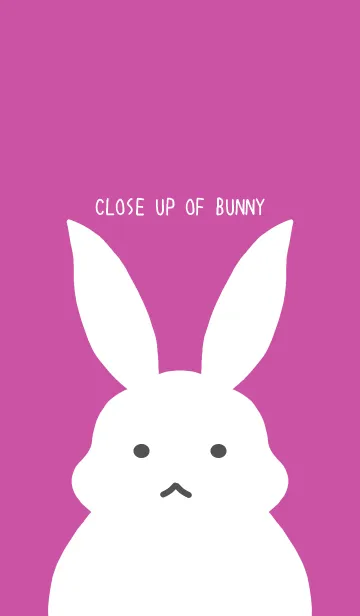 [LINE着せ替え] シンプルバニーの着せかえ/ワインレッドの画像1