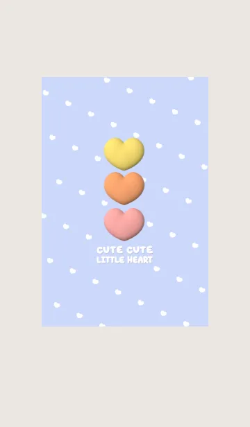 [LINE着せ替え] Cute Cute Little Heart New 40の画像1