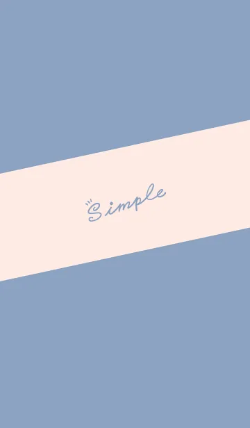 [LINE着せ替え] Simple Lines J-Grey Blue (Pi2)の画像1