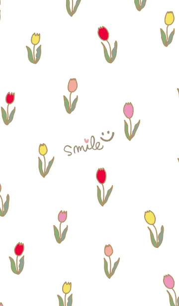 [LINE着せ替え] カラフル チューリップ8の画像1