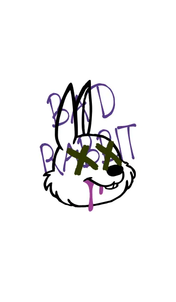 [LINE着せ替え] バッド ラビット 123の画像1