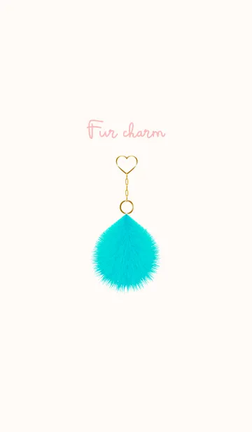 [LINE着せ替え] Fur charm blue 20の画像1