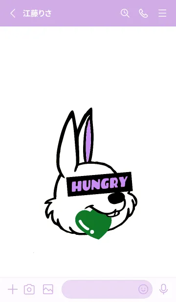 [LINE着せ替え] ハングリーラビット 288の画像2