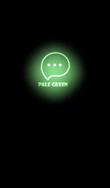 [LINE着せ替え] Pale Green Neon Theme V3 (JP)の画像1