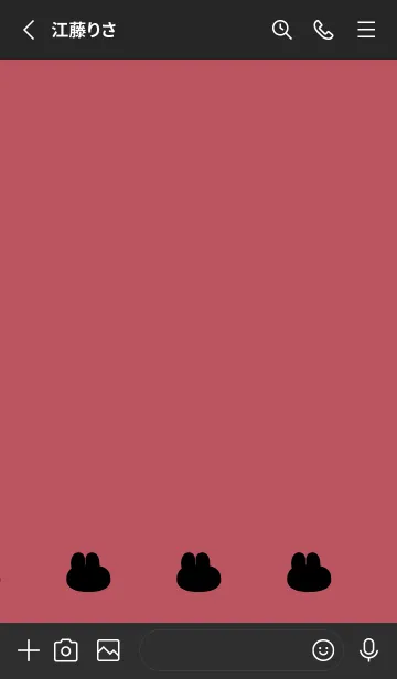 [LINE着せ替え] ゆるもちうさぎ(くすみ3-01)の画像2