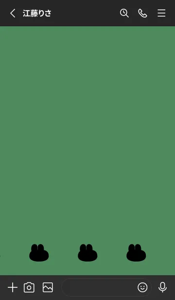 [LINE着せ替え] ゆるもちうさぎ(くすみ3-05)の画像2