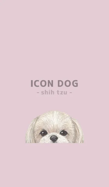 [LINE着せ替え] ICON DOG - シーズー - PASTEL PK/06の画像1