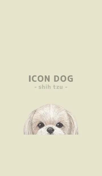 [LINE着せ替え] ICON DOG - シーズー - PASTEL YE/06の画像1