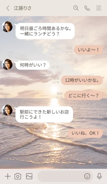 [LINE着せ替え] CalmReflection 9の画像3