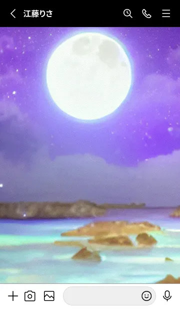 [LINE着せ替え] 月の海 海の空#ai_2。の画像2