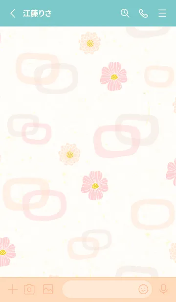 [LINE着せ替え] 花と輪2の画像2