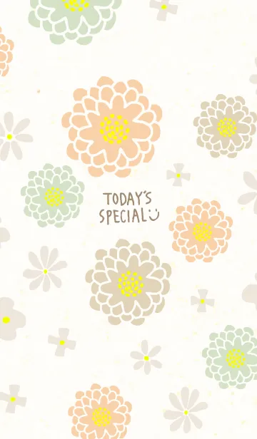 [LINE着せ替え] 和紙に花20の画像1