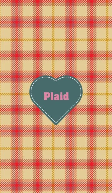 [LINE着せ替え] plaid & Heart 41の画像1