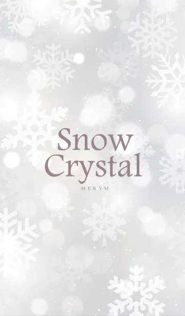 [LINE着せ替え] Snow Crystal-WHITE.MEKYM 24の画像1