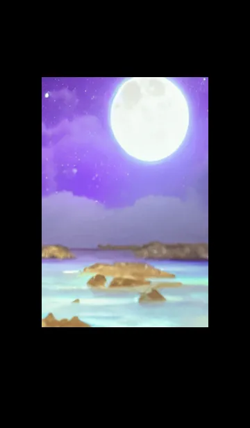 [LINE着せ替え] 月の海 海の空#ai_28。の画像1