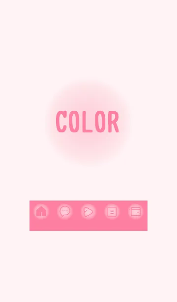 [LINE着せ替え] pink color D18の画像1