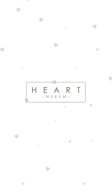 [LINE着せ替え] HEART GRAY-SIMPLE.MEKYM 15の画像1