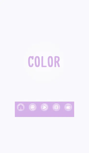 [LINE着せ替え] purple color D17の画像1