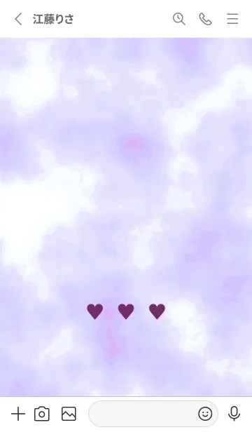 [LINE着せ替え] ♥♥♥55の画像2