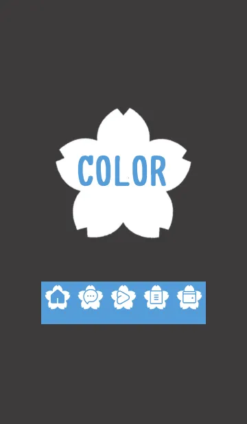 [LINE着せ替え] blue color E20の画像1