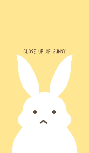 [LINE着せ替え] シンプルバニーの着せかえ/ライトイエローの画像1