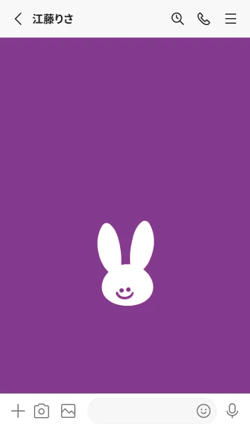 [LINE着せ替え] ホワイト ラビット 60の画像2