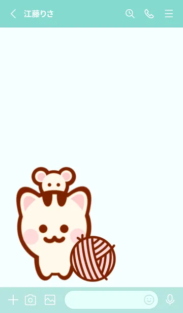[LINE着せ替え] Pastel Meow Meow sticker 4の画像2