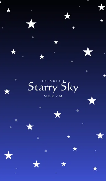 [LINE着せ替え] - Starry Sky Iris Blue -の画像1
