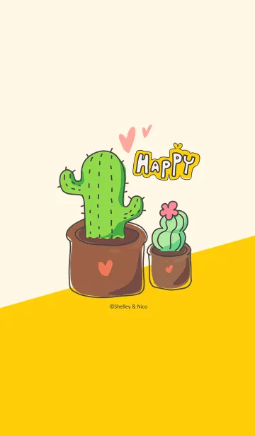 [LINE着せ替え] Succulent J-Beige (Re5)の画像1