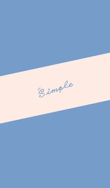 [LINE着せ替え] Simple Lines J-Indigo (Pi2)の画像1