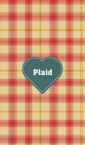 [LINE着せ替え] plaid & Heart 42の画像1