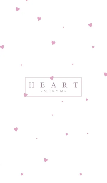 [LINE着せ替え] HEART PINK-SIMPLE.MEKYM 15の画像1