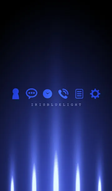 [LINE着せ替え] IRIS BLUE LIGHT 2の画像1