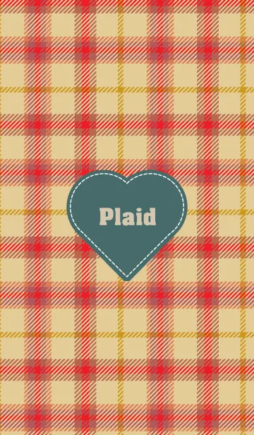 [LINE着せ替え] plaid & Heart 43の画像1