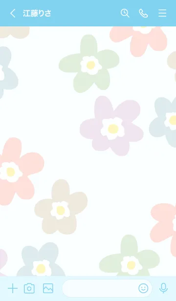 [LINE着せ替え] 北欧風 お花8の画像2