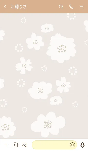 [LINE着せ替え] 白花と白丸24の画像2