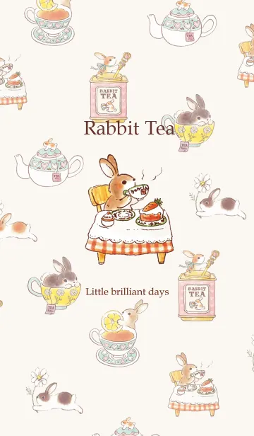 [LINE着せ替え] 8.Rabbit Tea（うさぎ×紅茶）の画像1