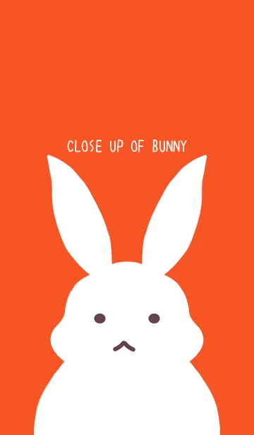 [LINE着せ替え] シンプルバニーの着せかえ/朱色の画像1