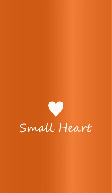 [LINE着せ替え] Small Heart *GlossyOrange 6*の画像1