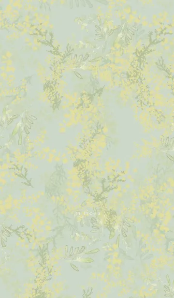 [LINE着せ替え] flower of mimosa -mint-の画像1