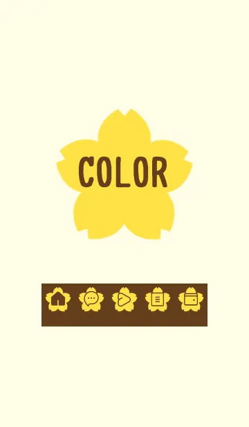 [LINE着せ替え] yellow color E17の画像1