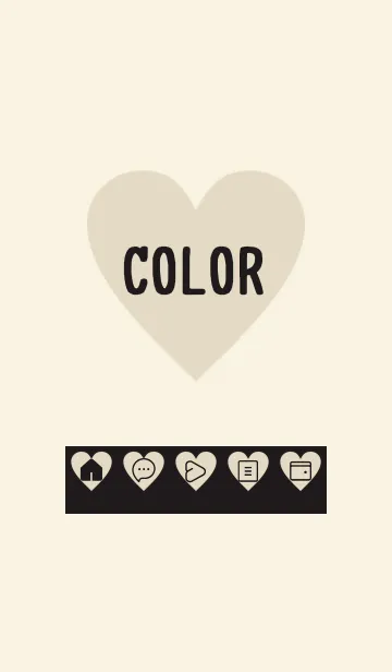 [LINE着せ替え] beige color F18の画像1