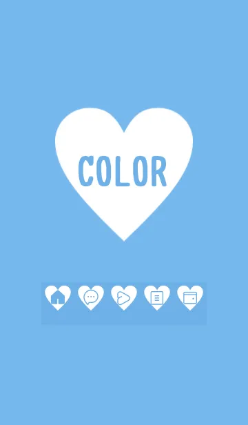 [LINE着せ替え] blue color F16の画像1