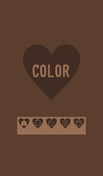 [LINE着せ替え] brown color F16の画像1