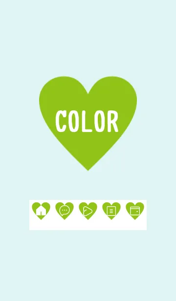 [LINE着せ替え] green color F39の画像1