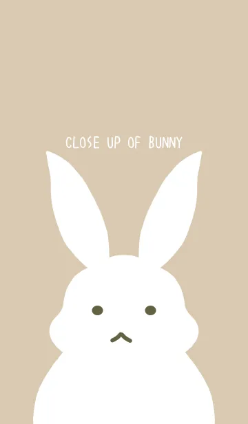 [LINE着せ替え] シンプルバニーの着せかえ/カフェモカの画像1