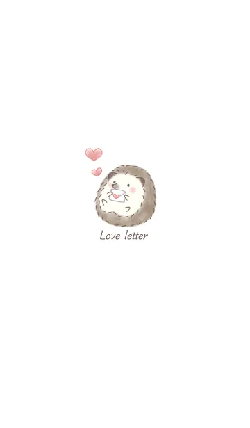 ハリネズミとラブレター -ホワイト-の着せ替えメイン画像