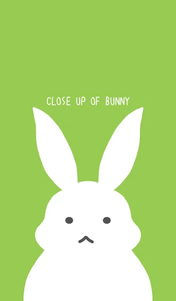 [LINE着せ替え] シンプルバニー/スプリンググリーンの画像1