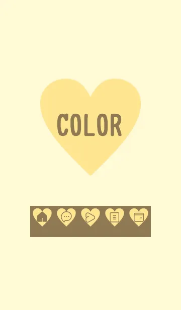 [LINE着せ替え] yellow color F20の画像1