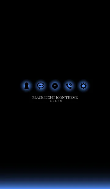 [LINE着せ替え] BLACK LIGHT ICON THEME-MEKYM 45の画像1